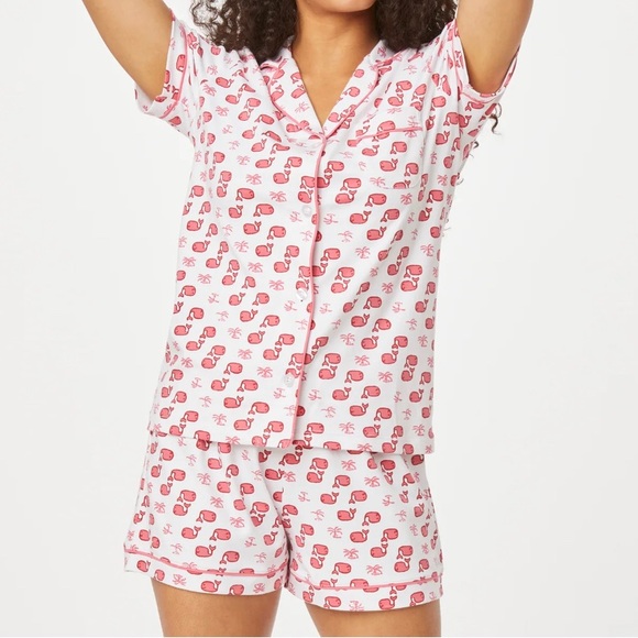 Roller rabbit pink moby polo pajamas - Picture 2 of 3